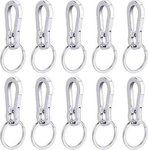 Qh Shop Karabiner Schl Sselanh Nger Mit Schl Sselring St Ck Metall