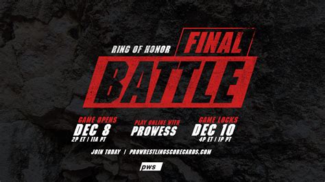 2022-roh-final-battle | Pro Wrestling Scorecards