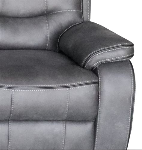 Gabby Fabric Recliner Sofa-Grey