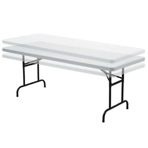ft adjustable plastic trestle table type  hallmark hire