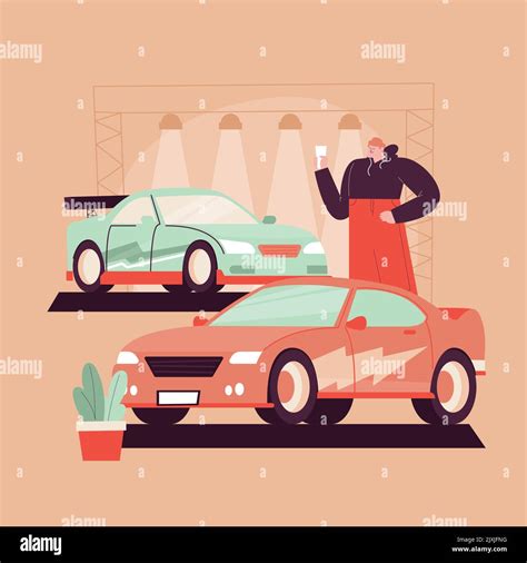 Flat design car show Vector illustration Stock Vector Image & Art - Alamy