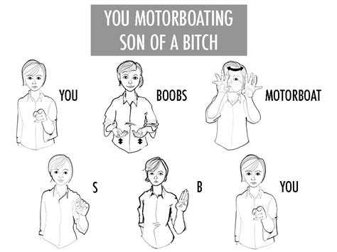 Sign Language Swear Words Chart Minga