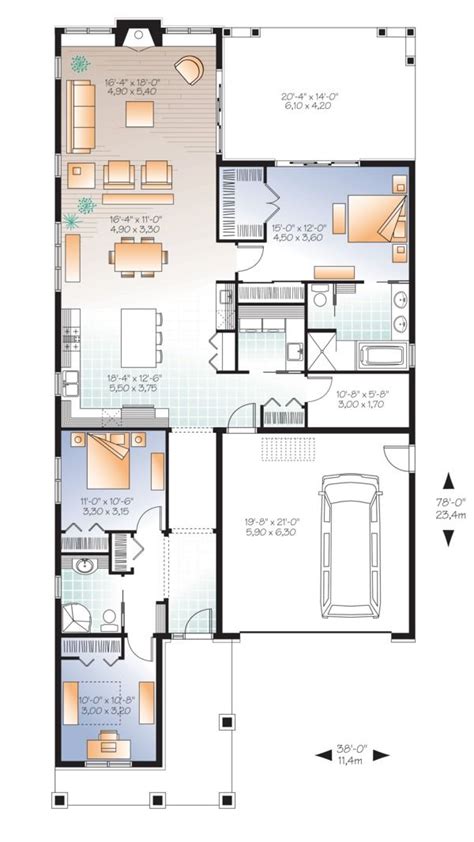 Ranch Style House Plan Beds Baths Sq Ft Plan