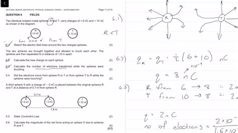 2018 Matric Ieb Physics Paper 1 Supplementary Exam Question 6 Fields Youtube