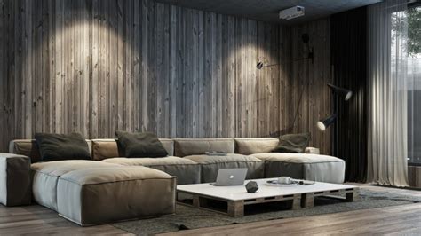 Living Rooms With Wood Wall Paneling Housely