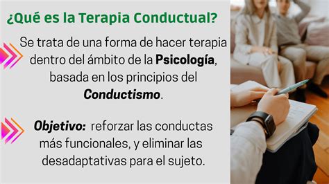 Características De La Terapia Conductual Enfoque Y Técnicas Curso De Psicología