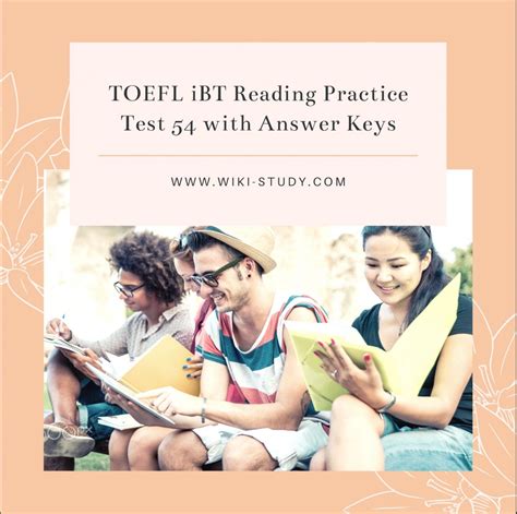 TOEFL IBT Reading Practice Test 54 From The Official Guide To The TOEFL