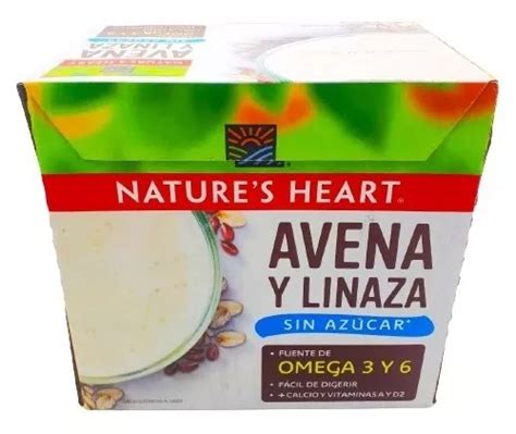 Bebida Avena Y Linaza Sin Azucar Natures Heart 946ml 6 Pzs