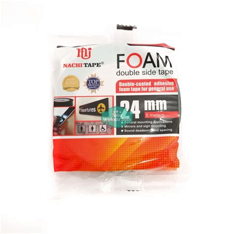 Jual Isolasi Bolak Balik Foam Nachi 24mm Double Foam Tape Tebal 1