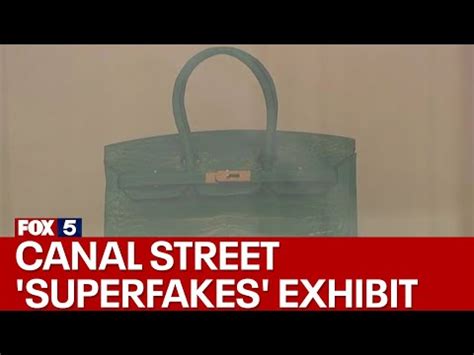 Canal Street 'superfakes' exhibit for handbags opens - YouTube