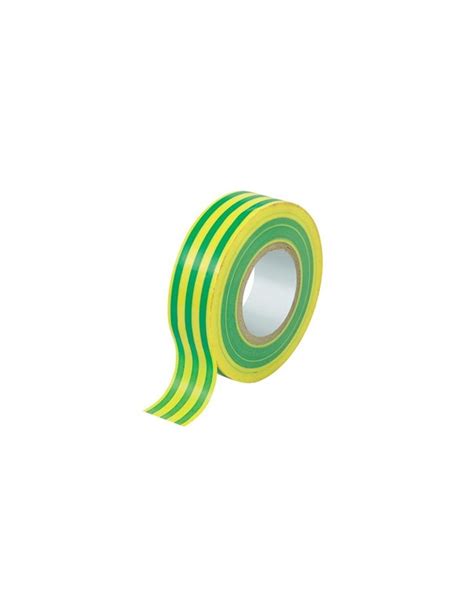 Nastro Isolante 15x10 Mt PVC Autoadesivo Giallo Verde