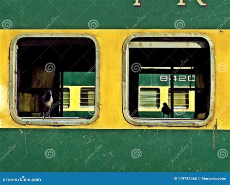 Train Carriage Windows Karachi City Train Station Stock Photo Image