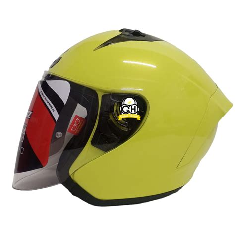 Jual Helm Njs Kronoz Solid Half Face Helmet Original Shopee Indonesia