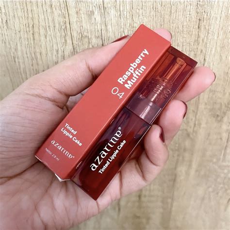 Azarine Tinted Lippie Cake Lip Tint Raspberry Muffin Kesehatan