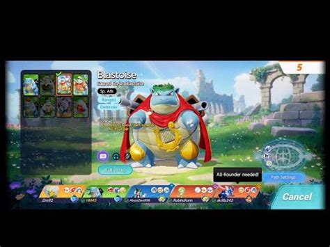 Pokemon Unite Ranked Battle Hm Blastoise Trainer Team Wins