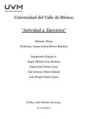 A Eq Pdf Universidad Del Valle De M Xico Actividad Ejercicios