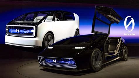 Honda Unveils Futuristic Ev Concepts Saloon And Space Hub Previewing