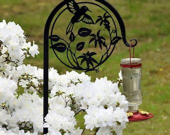 Hummingbird Shepherd Hook Tall Metal Powder Coated Etsy