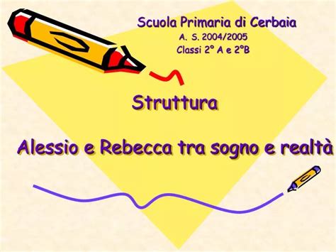 Ppt Struttura Alessio E Rebecca Tra Sogno E Realt Powerpoint