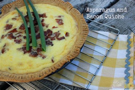 Bacon Quiche Recipe With Asparagus and Walking Onions