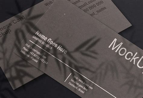 Premium PSD | Luxury business cards embossed mockup