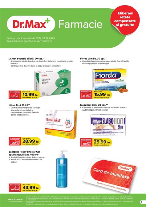 Catalog Farmacia Dr Max Aprilie Oferte Dr Max