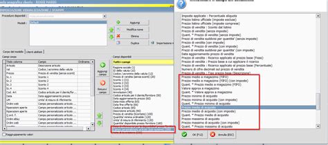 Listino Anagrafica Cliente Aggiunta Prezzo Acquisto Aumento Decimali