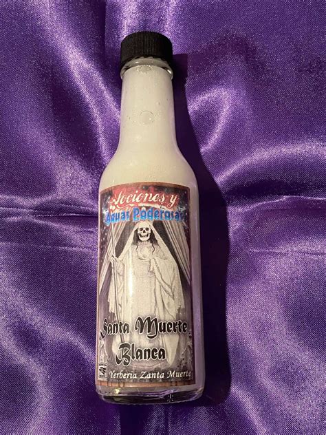 Locion Santa Muerte Blanca 5oz Etsy