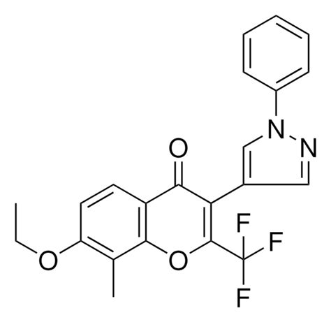 7 ETHOXY 8 ME 3 1 PHENYL 1H PYRAZOL 4 YL 2 TRIFLUOROMETHYL 4H