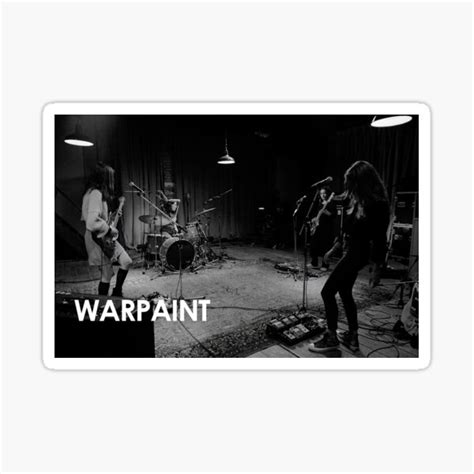 "WARPAINT 2022 BAND TOUR" Sticker for Sale by ore123 | Redbubble