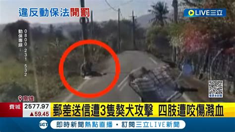 郵差送個信被送進醫院 高雄郵差遭3獒犬咬傷 飼主最高恐遭罰15萬 民宅送信3獒犬突衝出咬傷 郵差濺血送醫│記者 徐士庭 李香儀│【live大現場】20230107│三立新聞台 Youtube