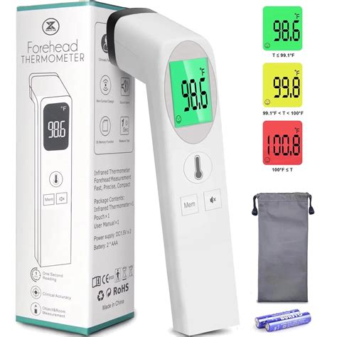 Touchless Forehead Thermometer For Fever No Contact Infrared Digital