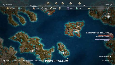 Assassins Creed Odyssey Orichalcum Fragment Locations Map