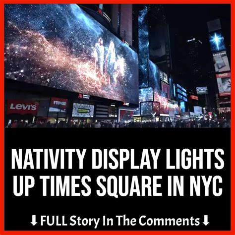 Nativity Display Lights up Times Square in NYC - HERITAGE LOVE