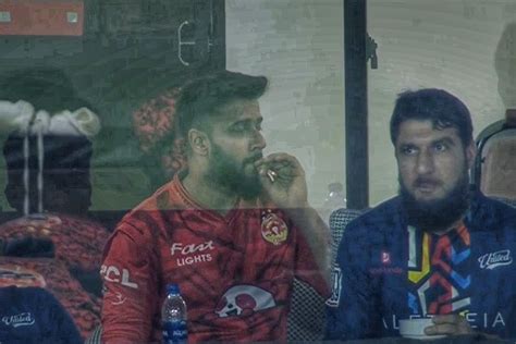 Watch Imad Wasim Caught Smoking Cigarette On Camera During PSL 2024