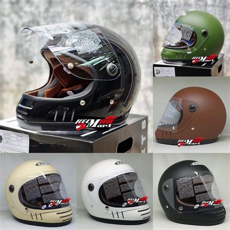 Jual Helm Zeus E Helm Full Face New Visor Cafe Racer Zeus Zs E Zs