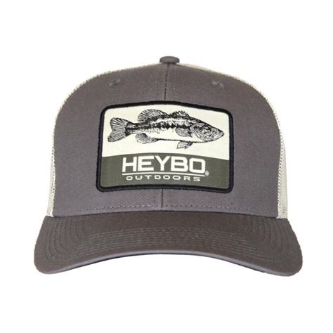 heybo vintage bass trucker hat  yak shak