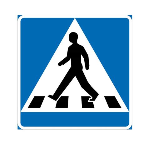 Pedestrian Crossing Symbol Ai Royalty Free Stock Svg Vector And Clip Art