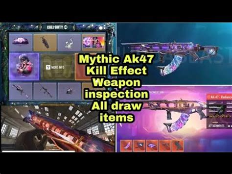 Ak 47 Mythic Game Play And Kill Effects Ak47 Codm Codmobile Mythic