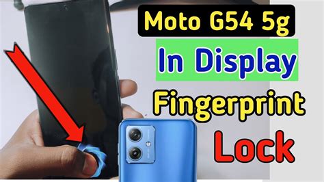 Moto G54 5g Display Fingerprint Lock Moto G54 5g Me Fingerprint Lock