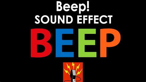 Short Beep Sound Effect Youtube