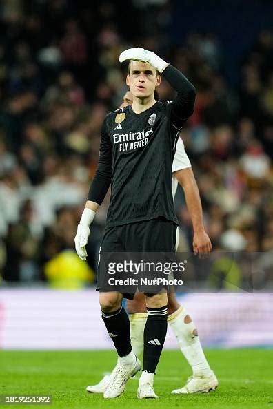 Andriy Lunin goalkeeper of Real Madrid and Ukraine during the LaLiga ...