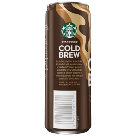 Starbucks® Premium Vanilla Sweet Cream Cold Brew Iced Coffee Can 11 Fl