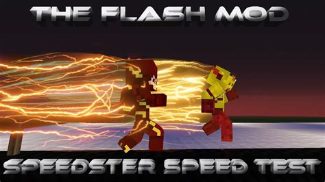 Minecraft The Flash Speedster Mod Speed Test V2 Black Flash Savitar