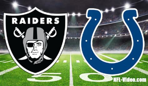 Las Vegas Raiders Vs Indianapolis Colts Full Game Replay Nfl Week