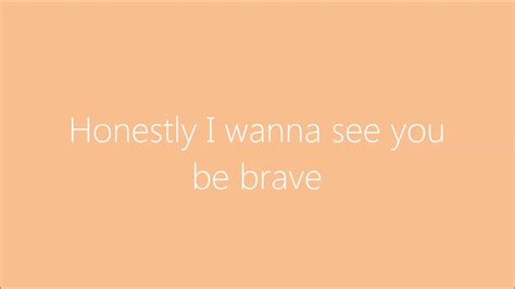 Brave Sara Bareilles Lyrics Youtube