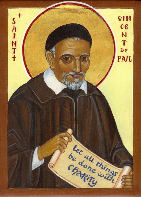 Icon Of St Vincent De Paul Priory Of Our Lady Of Peace