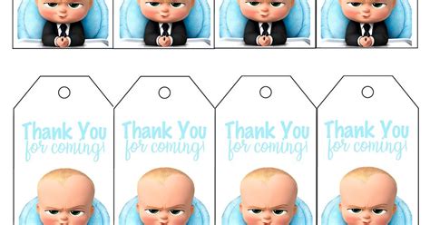 FREE Boss Baby Birthday Party Printable Files Banner Invitations