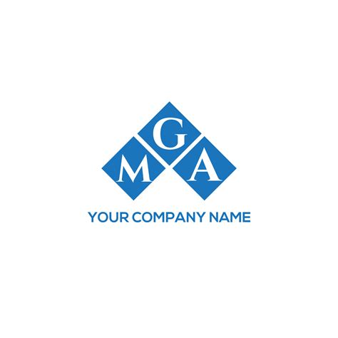 MGA letter logo design on WHITE background. MGA creative initials ...