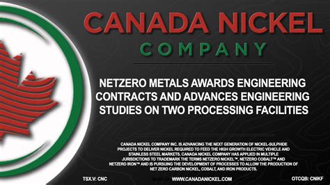 Netzero Metals Awards Engineering Contracts And Advances Engineering